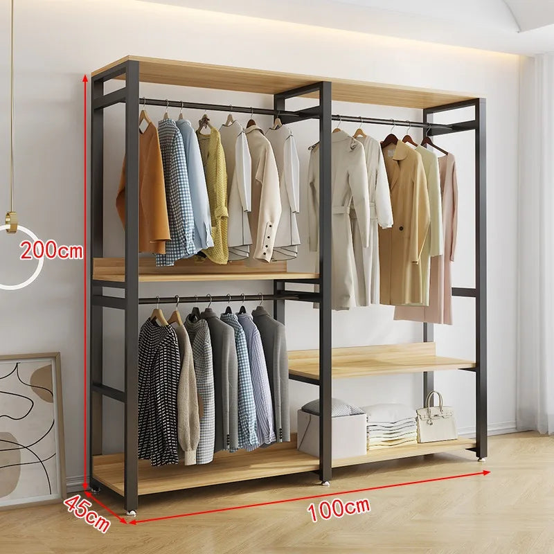 Rack Portable Wardrobes Living Room Dressing Garment Closet Mobile Wardrobes Foldable Muebles Para El Hogar Salon Furniture