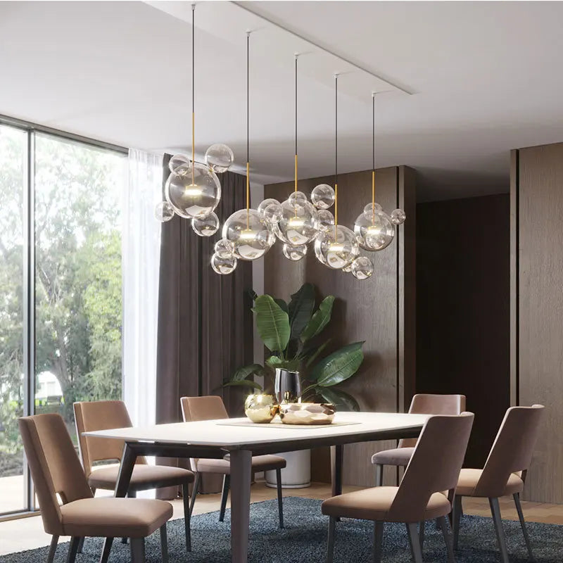 Lampe LED suspendue en verre Mickey au design moderne, luminaire décoratif d'intérieur, luminaire décoratif de plafond, idéal pour un salon ou une salle à manger