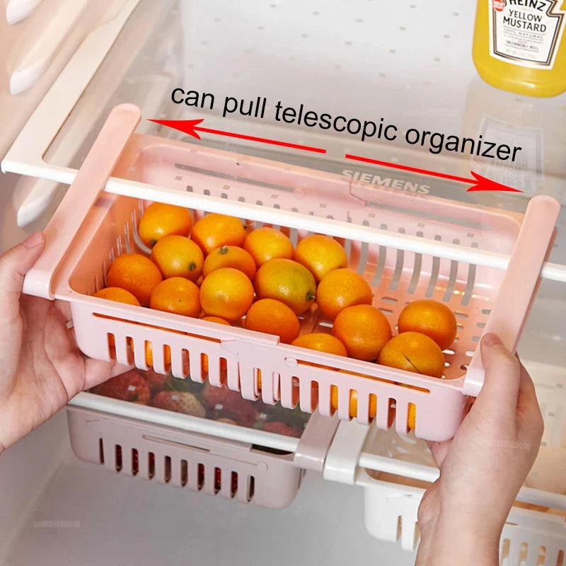 Fridge Organizer Storage Box Refrigerator Drawer Plastic Storage Container Shelf Fruit Egg Food Storage Box Kitchen Accessories