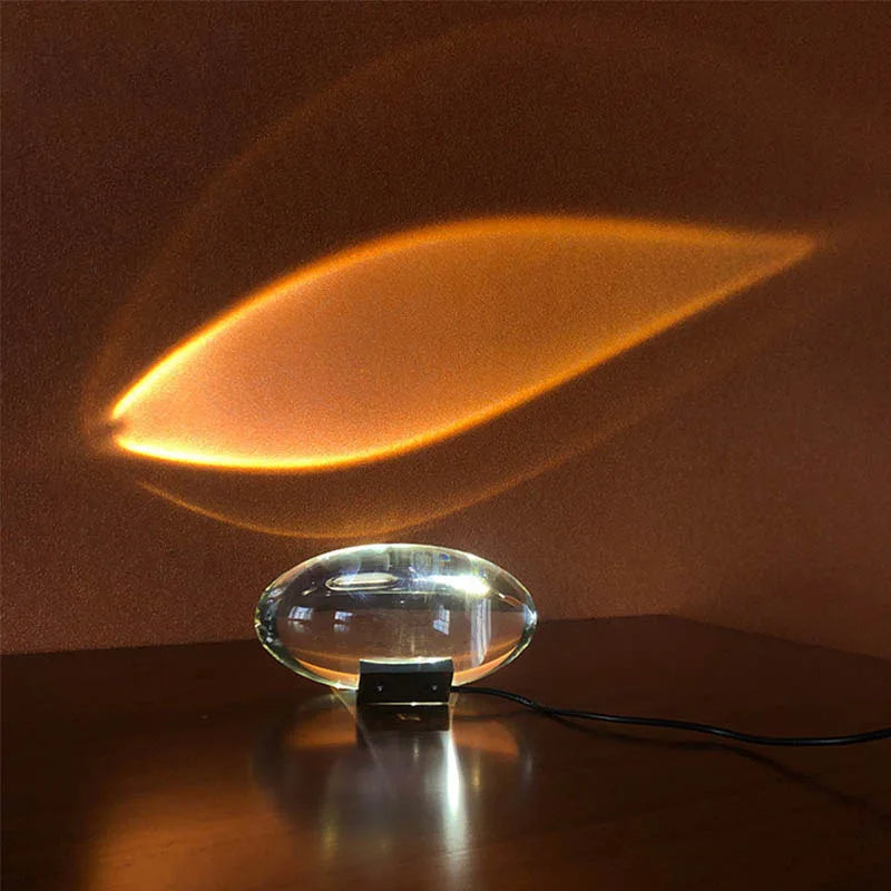 Lampe de Table Led œil du ciel en cristal, design italien, lampe de chevet pour salon, chambre à coucher, projecteur de nuit, cadeau