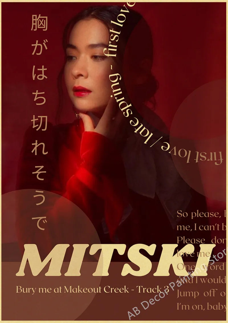 Mitski Retro Poster Be The Cowboy/Nobody/Lush Kraft Paper Prints Vinta ...