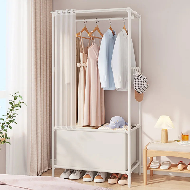 Simple Standing Coat Rack for Wall Clothes Hanger Rack Living Room Sofa Wardrobe Shelf Dressing Rooms Headboards Racks Floor Box