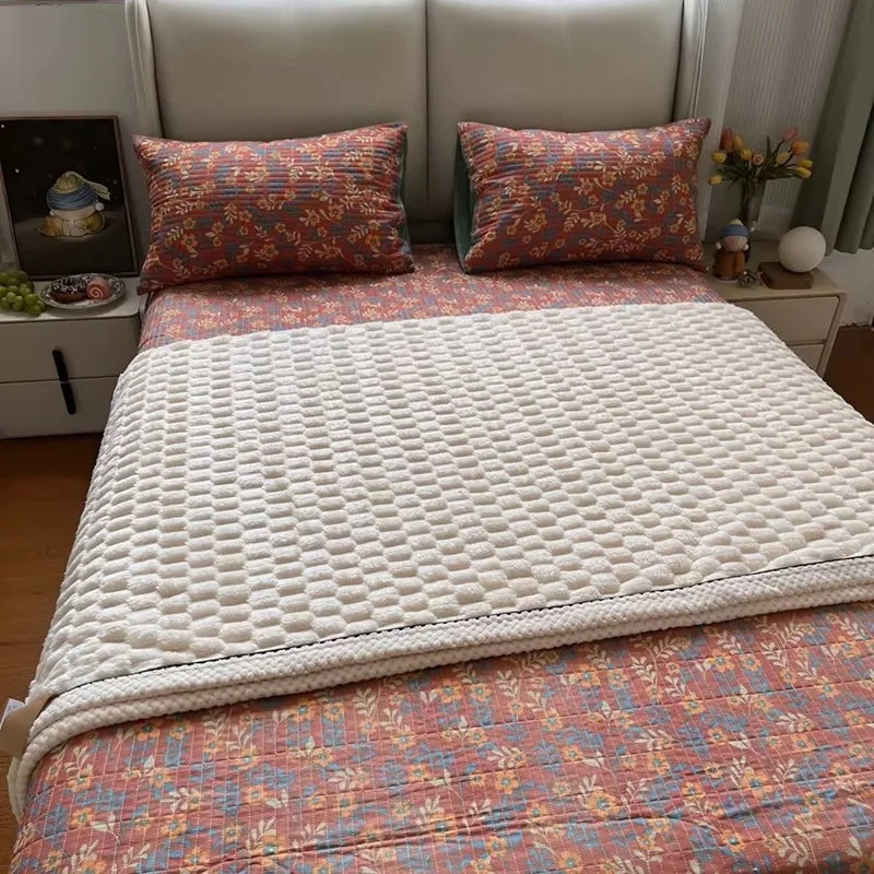 Warm Blankets for Beds Soft Plaid Blanket Quilts On the Bed Plush Sofa Throw Blanket Office Nap Comforter Bedspread Queen 이불