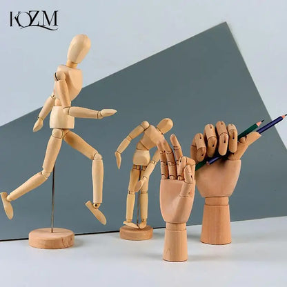 NEW Artist Movable Limbs Male Wooden Toy Figure Model Mannequin Bjd Art Sketch Draw Action Toy Figures