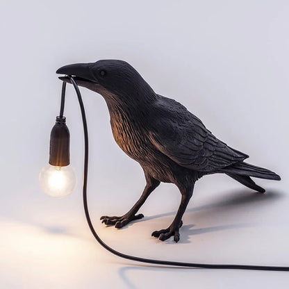 Resin Lucky Bird Crow Wall Lamp Table Lamp Night Light Bedroom Bedside Living Room Wall Lamp Home Decoration