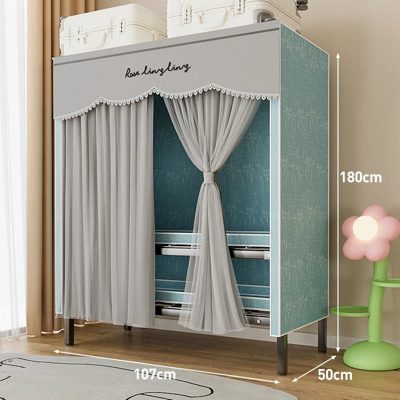 Living Room Wardrobes Portable Dressers Salon Rack Space Saving Garment Wardrobes Dressing Armario De Ropa Salon Furniture