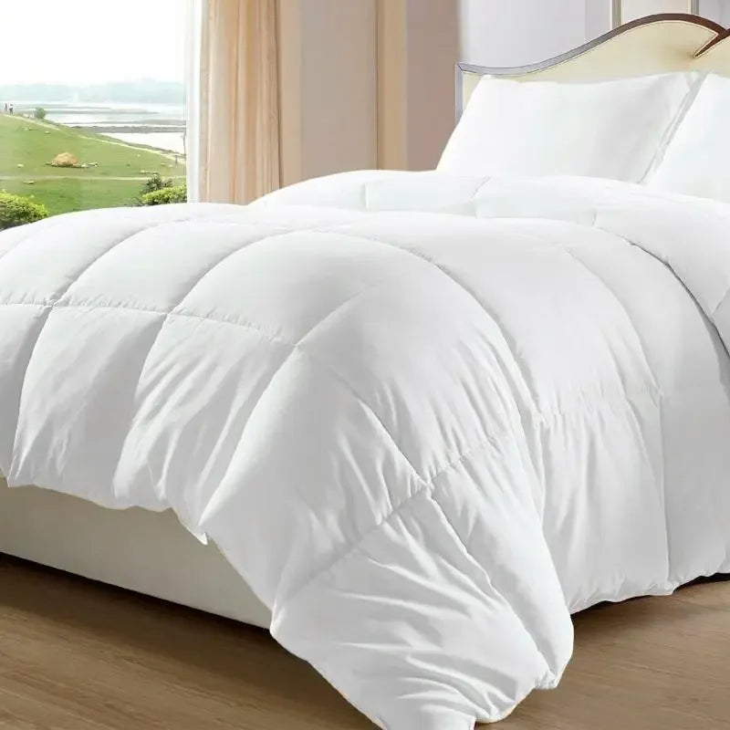 King/Double/Single Size 100% White Goose Down Comforter for Autumn Winter Duvet Insert Blanket Filling Feather Down Quilt Duvet