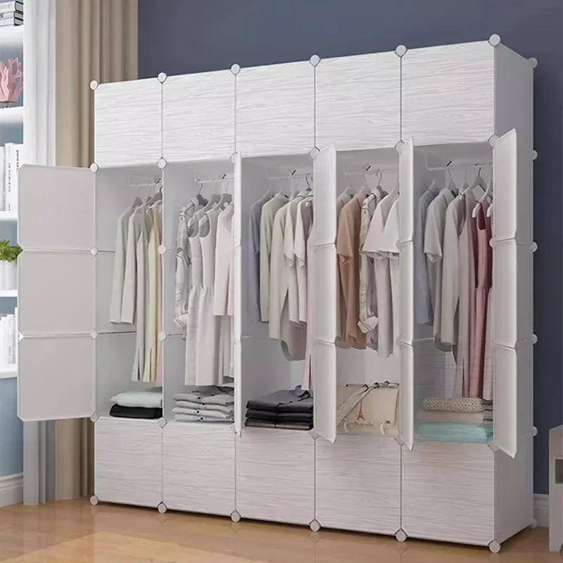 Women Clothing Wordrobe Closet Shoe Storage Cheap Partitions Open Waredrobe Rack Free Shipping Szafka Dressing Room Furniture