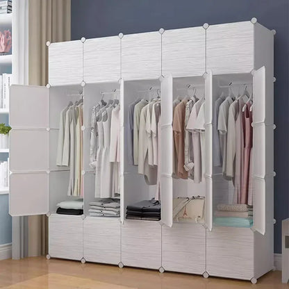 Women Clothing Wordrobe Closet Shoe Storage Cheap Partitions Open Waredrobe Rack Free Shipping Szafka Dressing Room Furniture