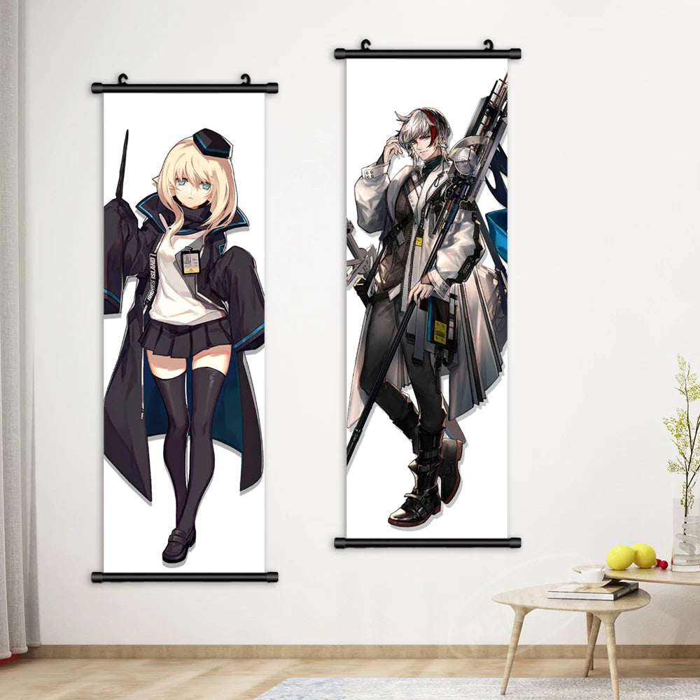 Cuadro artístico de pared en lienzo de Arknights, pintura de Whislash, póster de Heavyrain, juego colgante, pergaminos de Ebenholz, decoración del hogar, sala de estar