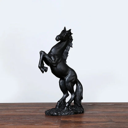 Nordic Horse Statue Resin Sculpture Win Instant Success Art Ornament Furniture Home Living Room Bedroom Office Desk Decoration