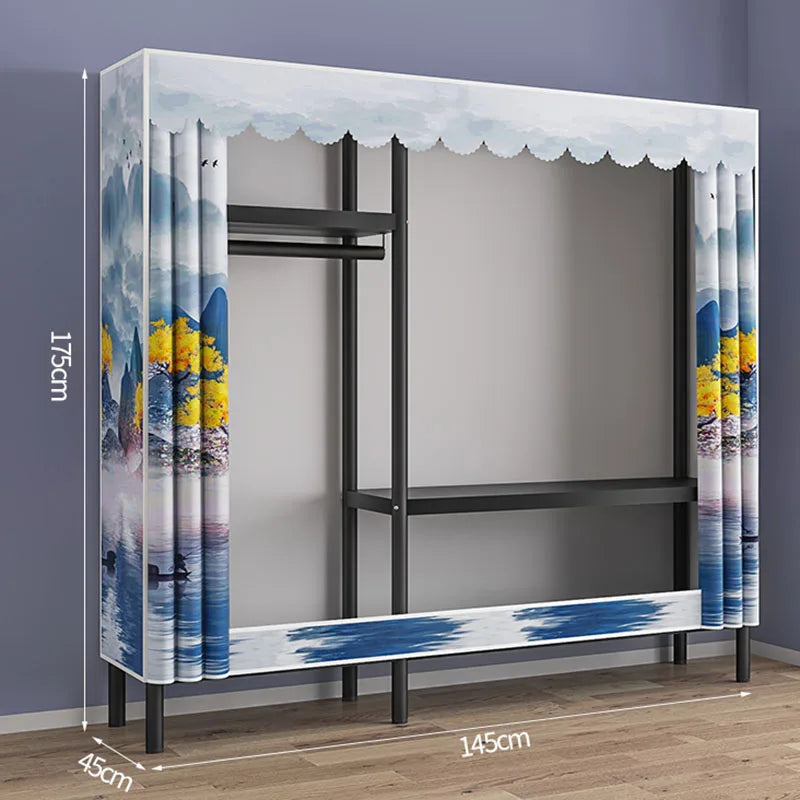 Storage Portable Wardrobes Dressing Mobile Closet Living Room Wardrobes Organizer Armoires De Vetement Minimalism Furniture