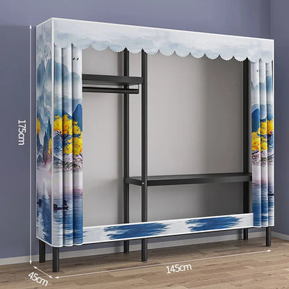 Storage Portable Wardrobes Dressing Mobile Closet Living Room Wardrobes Organizer Armoires De Vetement Minimalism Furniture