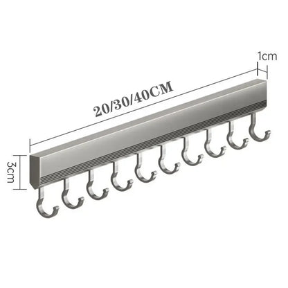 Ganchos montados en la pared estante sin perforaciones utensilios de cocina almacenamiento fila gancho soporte baño bata toalla perchas ganchos multiusos