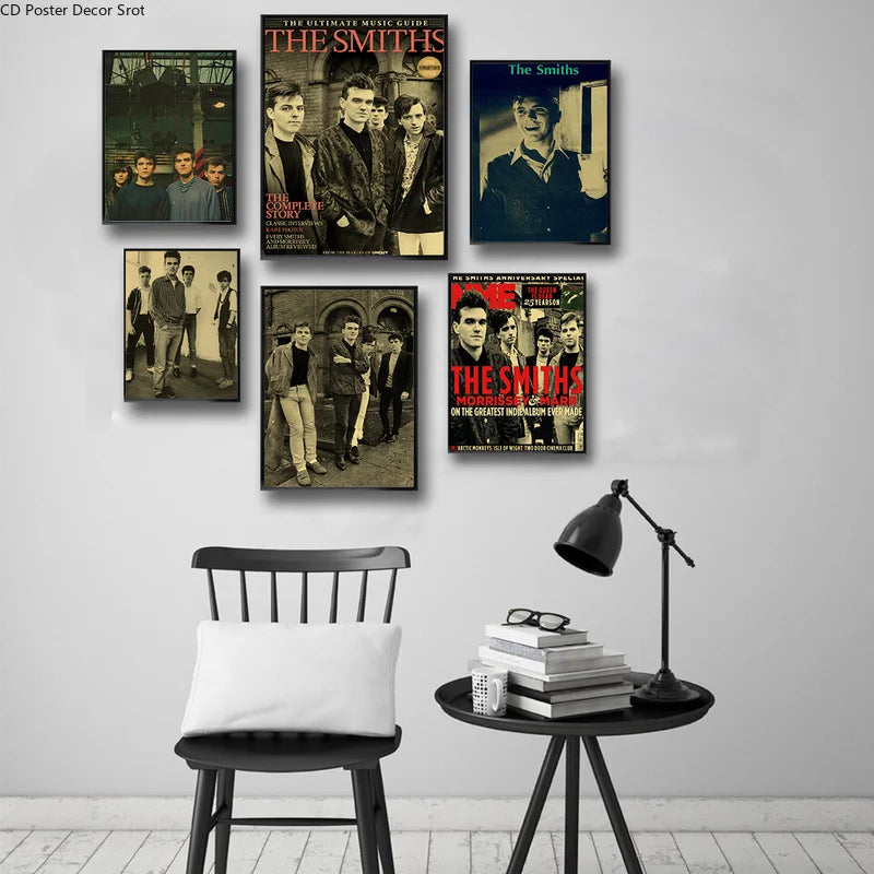 Affiche rétro du groupe de Rock The Smiths, papier Kraft, la reine est morte, bricolage, Vintage, décor de maison, Bar, café, peinture murale d'art esthétique