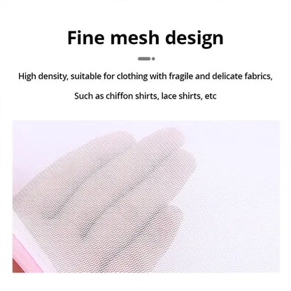 2Pcs/7Pcs 6Size Transparent Zippered Laundry Fine Mesh Pocket Reusable Sturdy for Washing Machine Laundry Protection