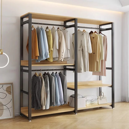 Rack Portable Wardrobes Living Room Dressing Garment Closet Mobile Wardrobes Foldable Muebles Para El Hogar Salon Furniture