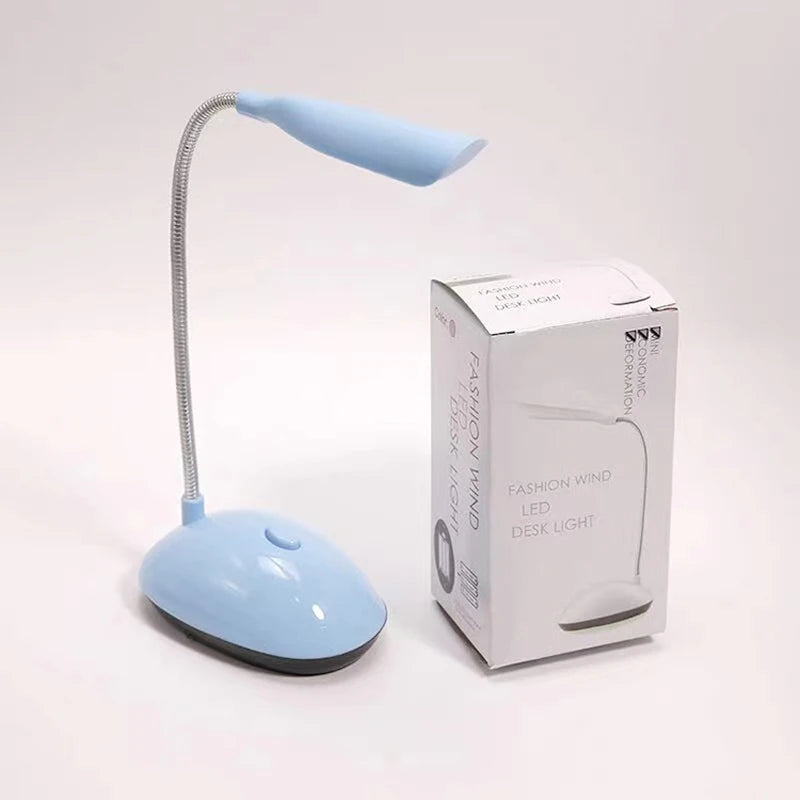 Study Book Lights Bedside Lamp Reading Lamp Table Student Office Table Lamp Light for Bedroom AAA Battery Powered LED Desk Lamp