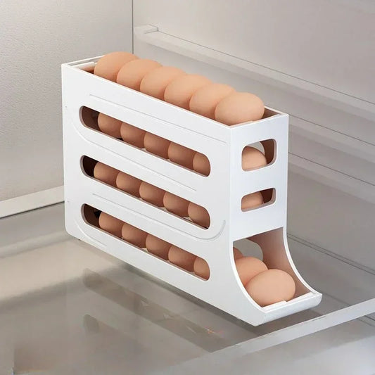 Refrigerator Egg Storage Box Kitchen Egg Box Storage Egg Box Large Capacity Dedicated Egg Carton Egg Rolling Egg Storage Box