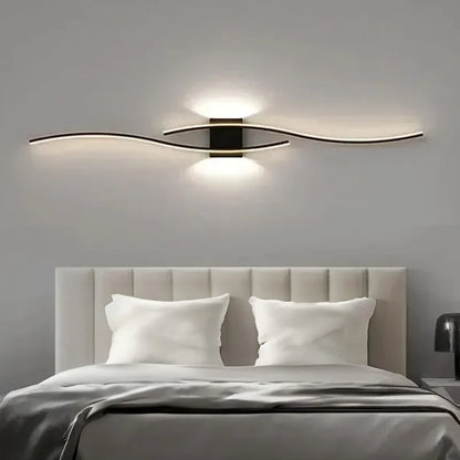 Lámpara de pared LED moderna para sala de estar, luces de pared para dormitorio, decoración de fondo de TV, apliques de luz para pared, accesorio de iluminación interior