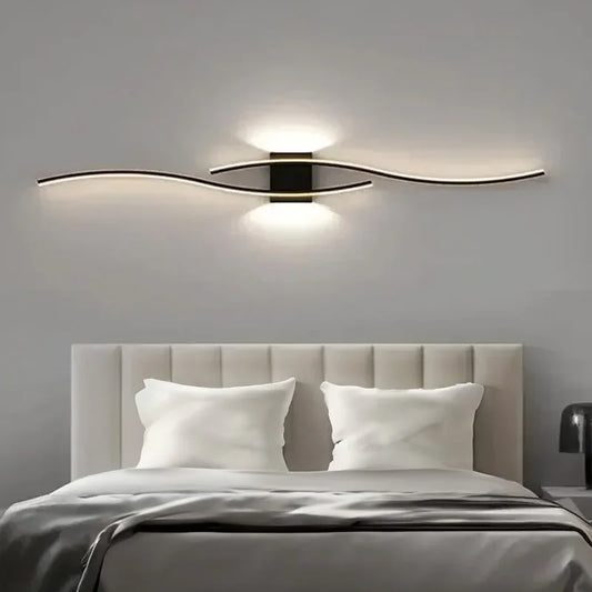 Applique murale LED au design moderne, luminaire décoratif d'intérieur, idéal pour un salon, une chambre à coucher, une table de chevet ou un fond de télévision