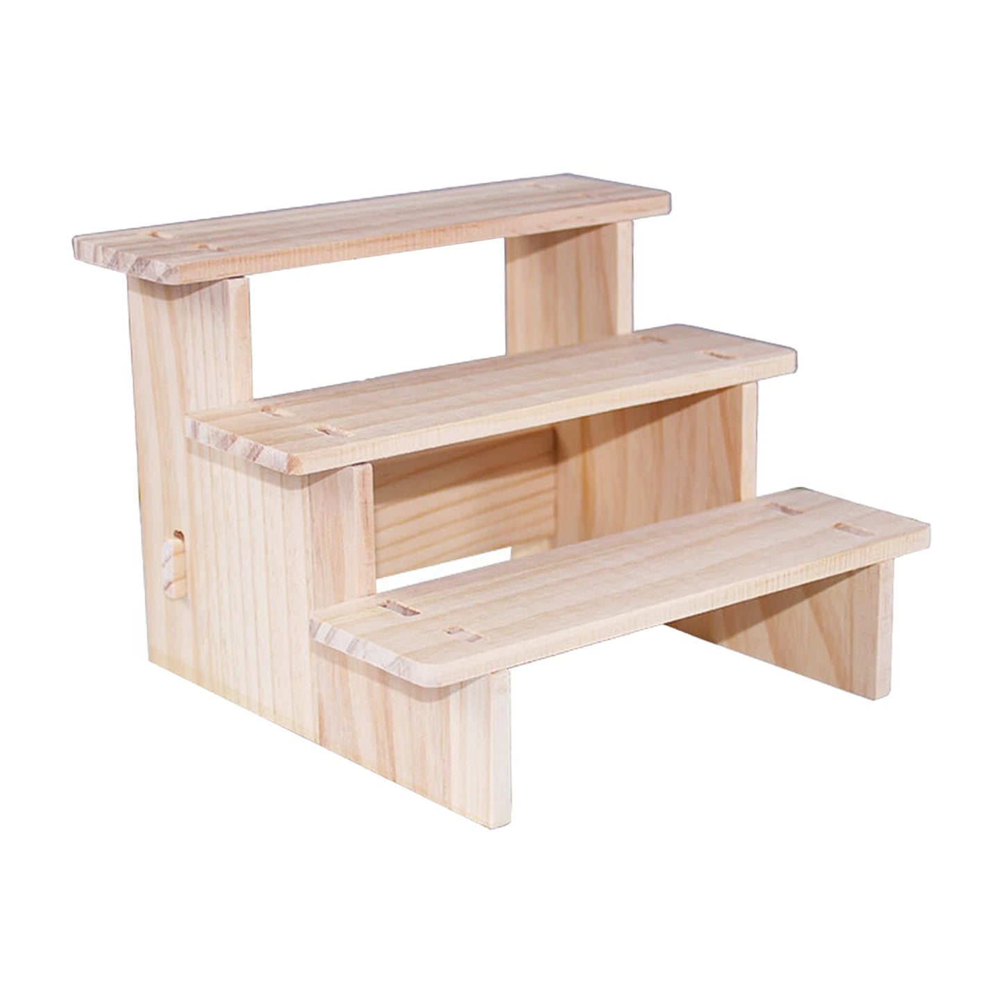 Wooden Riser Display Shelf Organizer Rectangle Wood Display Riser Stand for Dessert  Cupcake Jewelry Collectibles Display Riser