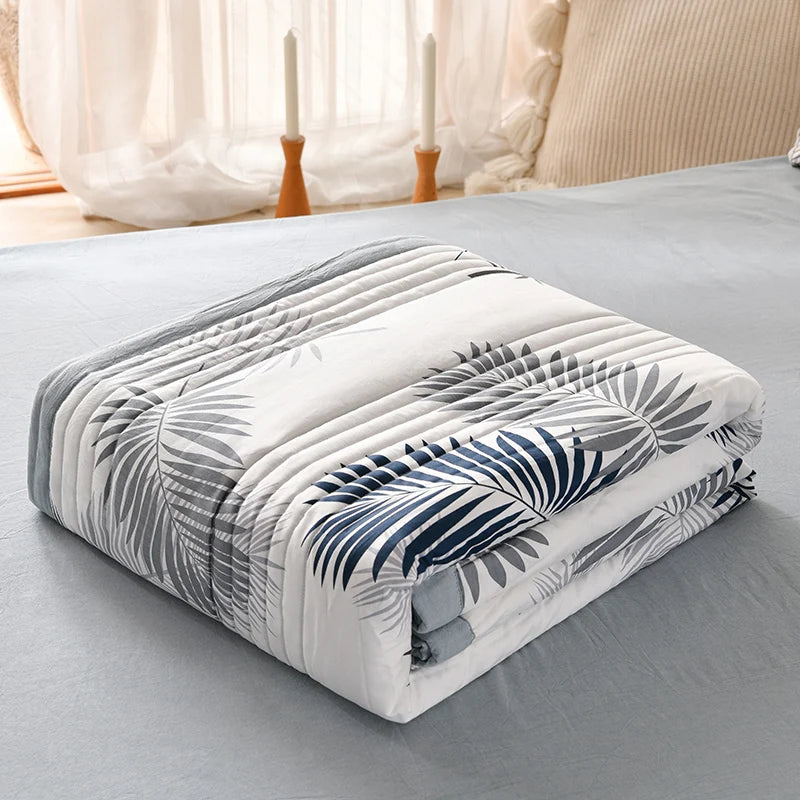 Couette de Style Simple pour l'été, linge de lit Double, couvre-lit matelassé, 150x200, pour la maison (taie d'oreiller à commander)