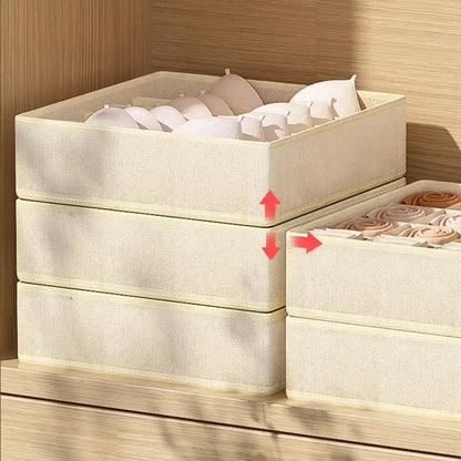 Organizador de ropa interior para Sujetador deportivo, caja de almacenamiento para bragas, cajas de almacenamiento para calcetines, armario, organizador de ropa, cajones, caja separadora