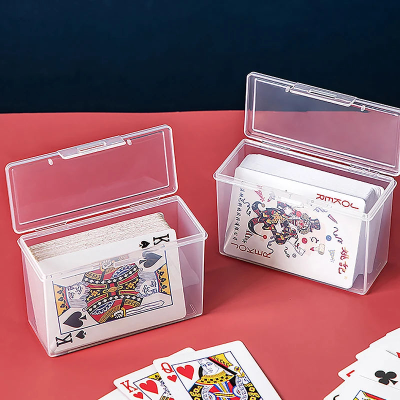 New Transparent Plastic Boxes Playing Cards Container PP Storage Case Packing Poker Game Card Box For Board Games