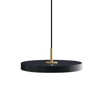 Lampe suspendue en métal minimaliste d'Europe du nord, lampe suspendue créative, moderne et Simple, soucoupe ronde pour lit et salle à manger