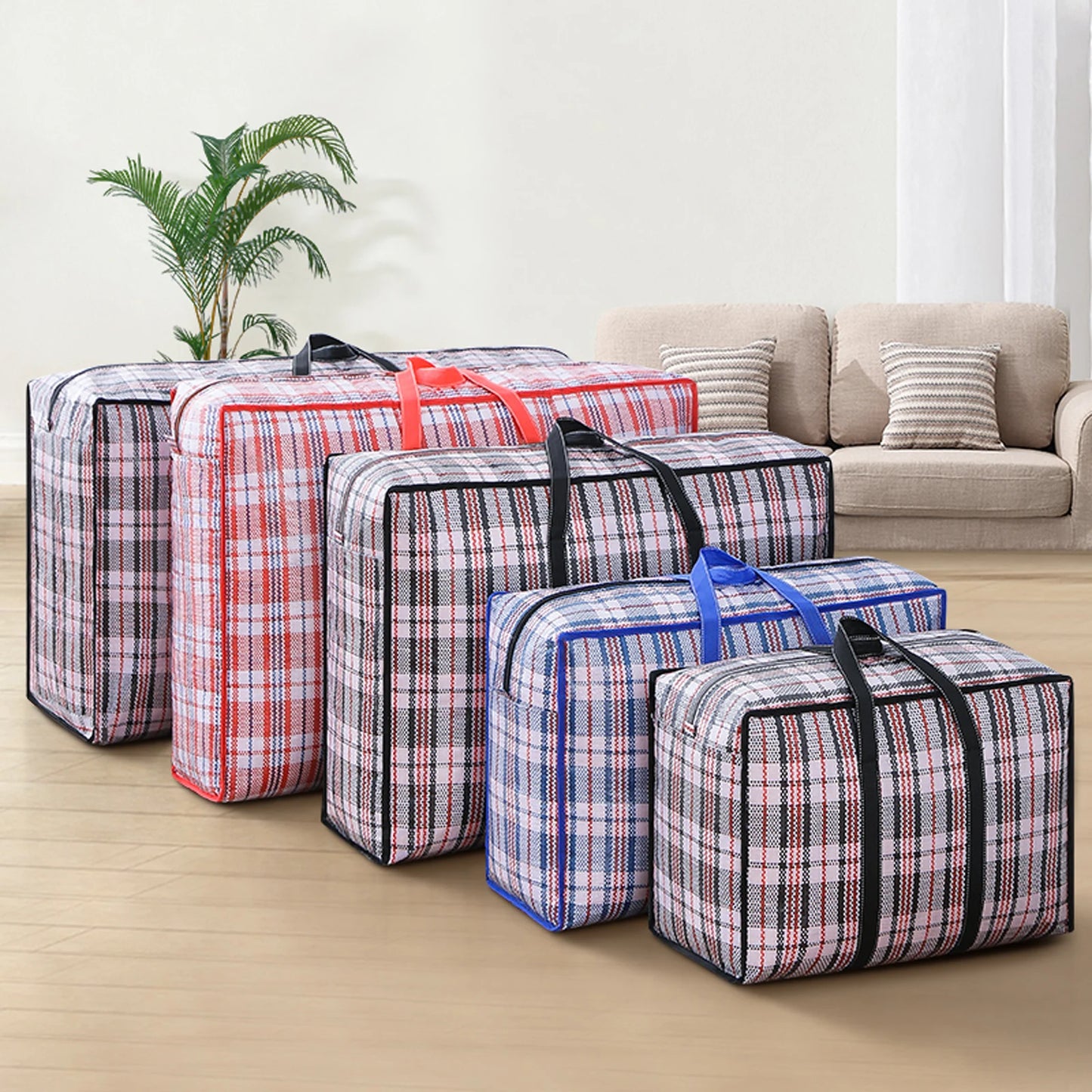 Multifunctional Woven Bag Thickened Luggage Bag Large Capacity Waterproof Quilt Portable Storage Bag Moving Travel Storage