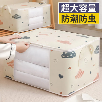 Big Capacity Storage Bag 4/2/1PCS Sorting Bags Quilt Clothes Duvet Blanket Dustproof Closet Under-Bed Moisture Proof Organizer