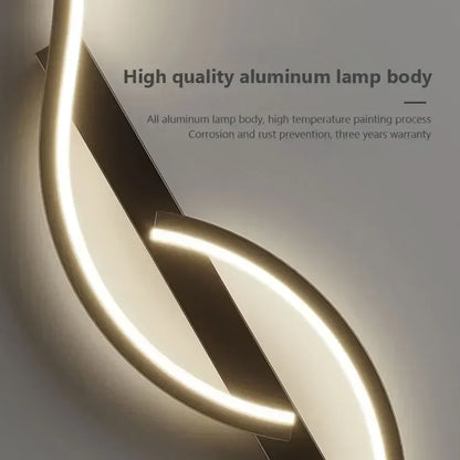 Modern LED Wall Lamp Minimalist Bedroom Bedside Led Sconce Long Strip Lustre Living Room Sofa Home Interior Lighting Fixtures