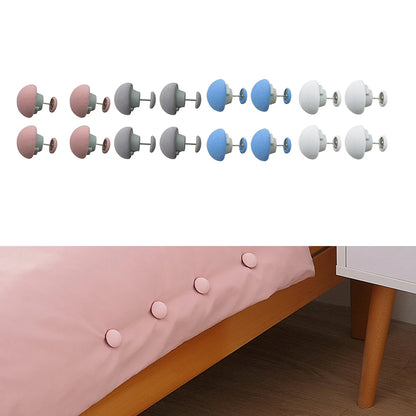 1-20PCS BedSheet Quilt Clip One Button Unlock Duvet Cover Fastener Clip Anti Slip Blanket Buckles Quilt Holder Fixator Grippers