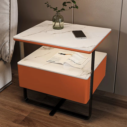 Table de chevet intelligente en bois, de Style moderne, pour chambre à coucher, avec chargement sans fil, haut-parleur Bluetooth, armoire latérale de rangement à domicile