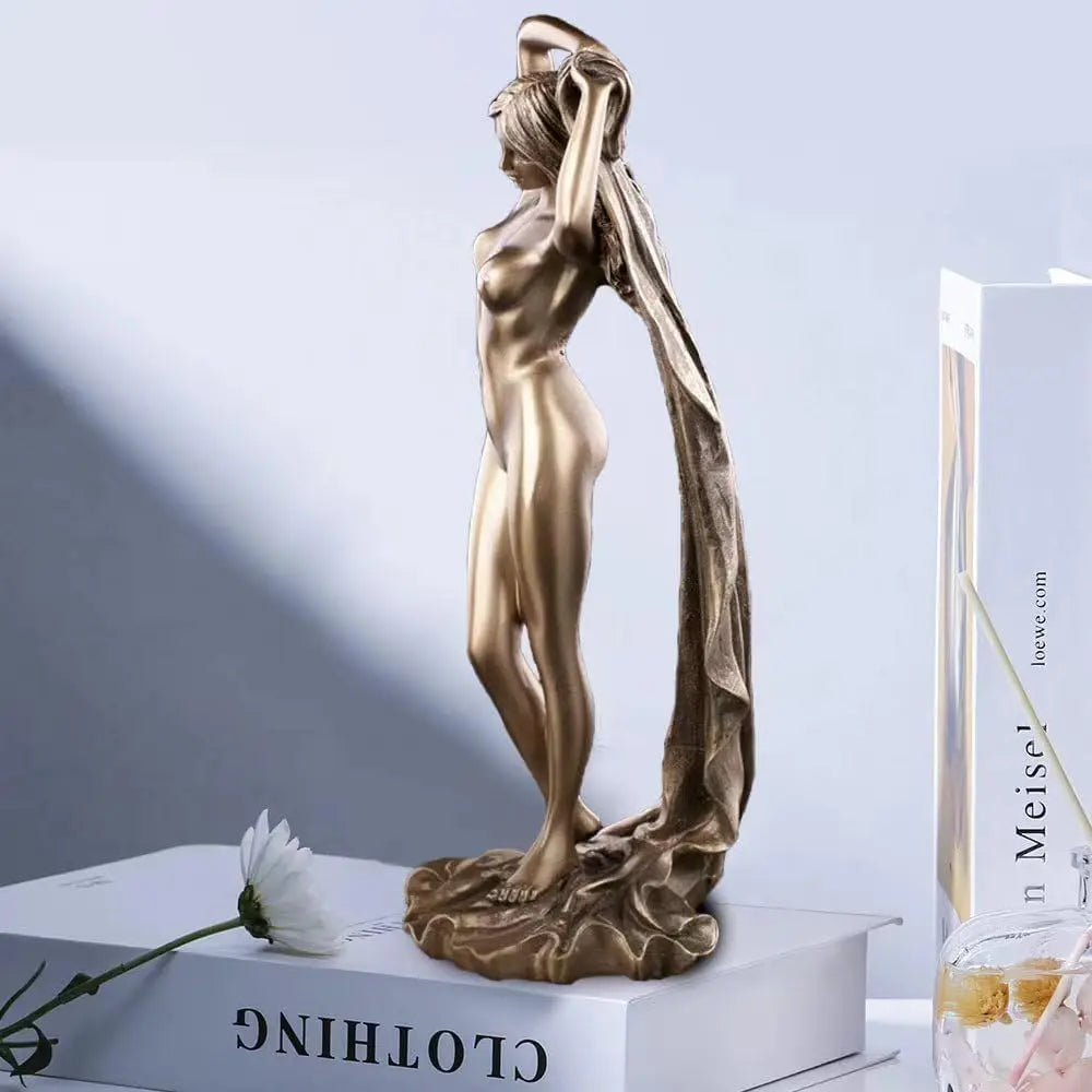 Sexy Lady Figure Resin Goddess Statue Art Female Sculpture Table Ornaments Living Room Dining Desk Aesthetic Decorations Gifts