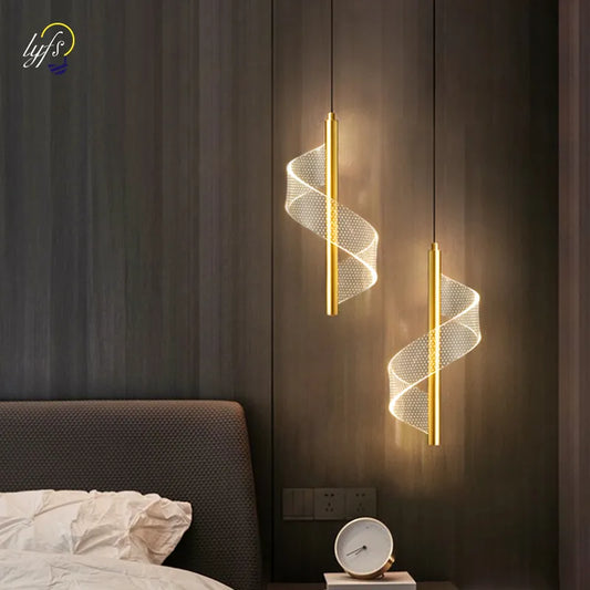 Luces colgantes LED nórdicas, iluminación interior, lámpara colgante para el hogar, cabecera, sala de estar, decoración, mesas de comedor, pasillo, luz moderna