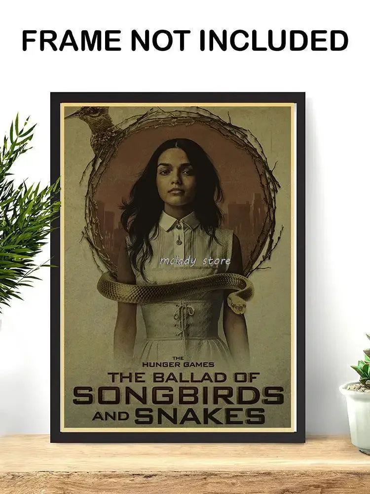 The Hunger Games The Ballad of Songbirds & Snakes Posters Retro Kraft Paper Prints Wall Painting Study Home Living Room Picture