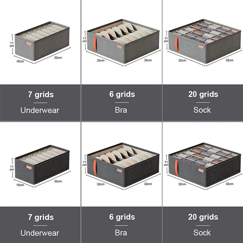 Bedroom Cabinet Drawer Underwear Organizer Socks Bra Clothing Storage Boxes Wardrobe Clothes Organizer Pants Socks Organizer