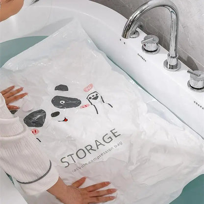 Sac sous vide réutilisable et couvercle de pompe pour le stockage de vêtements, grand sac vide à Compression en plastique, conteneur de stockage d'accessoires de voyage