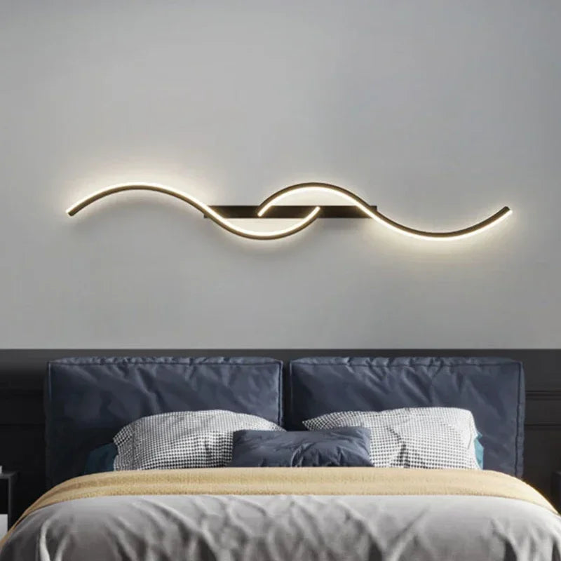 Lámpara de pared LED moderna para sala de estar, comedor, dormitorio, mesita de noche, decoración del hogar, aplique de pared Interior, Lustre