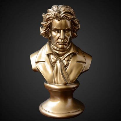 Musician Beethoven Chopin Mozart Head Sculpture Room Ornaments Shakespeare Resin Statue Art Modern Home Decor Music Lover Gifts