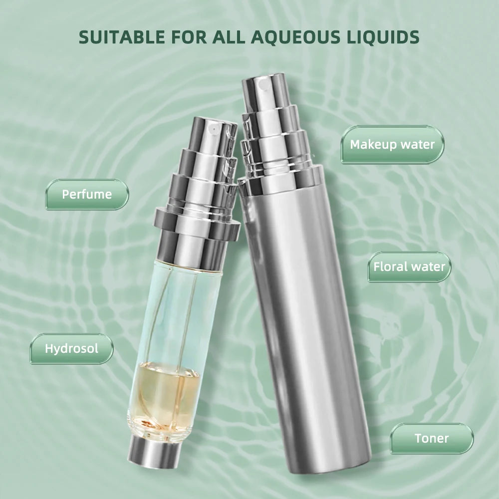 Bouteille atomiseur de parfum améliorée, rechargeable, Portable, conteneur de liquide cosmétique, Mini pulvérisateur de voyage, bouteille à pompe vide