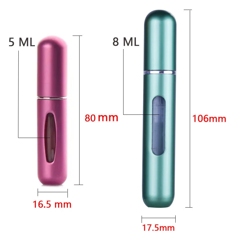 Perfume Bottle Portable Refillable Perfume Bottle with Spray Cosmetic Containers Atomizer for Travel Random Color Wholesale