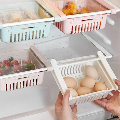 Fridge Organizer Storage Box Refrigerator Drawer Plastic Storage Container Shelf Fruit Egg Food Storage Box Kitchen Accessories