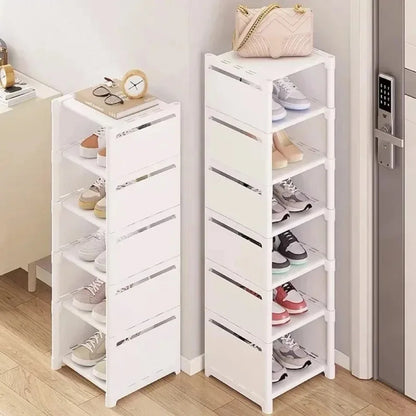 Multiple Layers Shoe Organizer Shoe Rack Organizer Space Saving Rack For Wall Corner Stackable Shelf  Adjustable Saving Cabinet