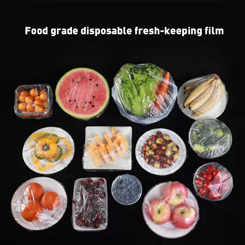 Reusable Disposable Food Cover Plastic Wrap Durable Elastic Food Lids for Bowls Elastic Plate Covers For Kitchen Food Saver Bag