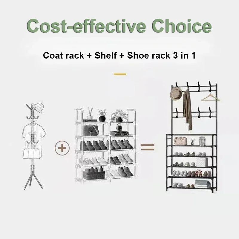 Multilayer Shoe Rack Cabinets Luxury Shoe Rack Shoebox Shoerack Shoes Metal Cabinet Shoe-shelf Bondage Furniture Storage Shelf