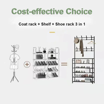 Multilayer Shoe Rack Cabinets Luxury Shoe Rack Shoebox Shoerack Shoes Metal Cabinet Shoe-shelf Bondage Furniture Storage Shelf