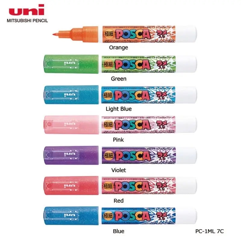 UNI POSCA Marker Pen Set,Acrylic Plumones Rotuladores PC-1M,3M,5M,8K,17K,7/8/15 Colors POP Poster Pen/Graffiti Advertisement Art